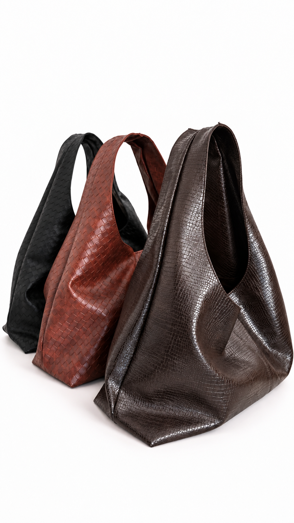 Elara Shoulder Bag – Woven Black