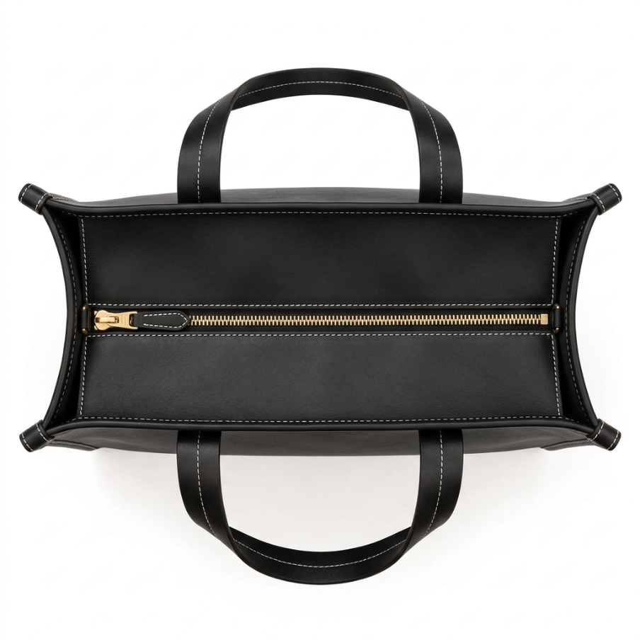 Alba Structured Work Tote Bag – Black