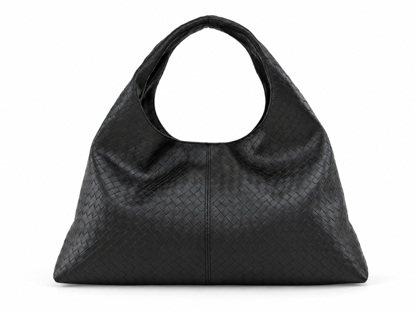 Elara Shoulder Bag – Woven Black