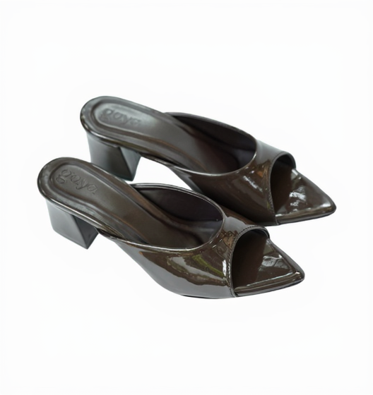 Sora Heels Chocolate Brown Cushioned Block Heels for All-Day Office Comfort