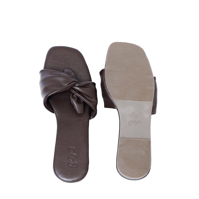 Nola Bow Flats Brown