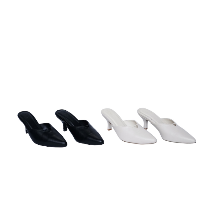 Lira Pointed Mules Cream