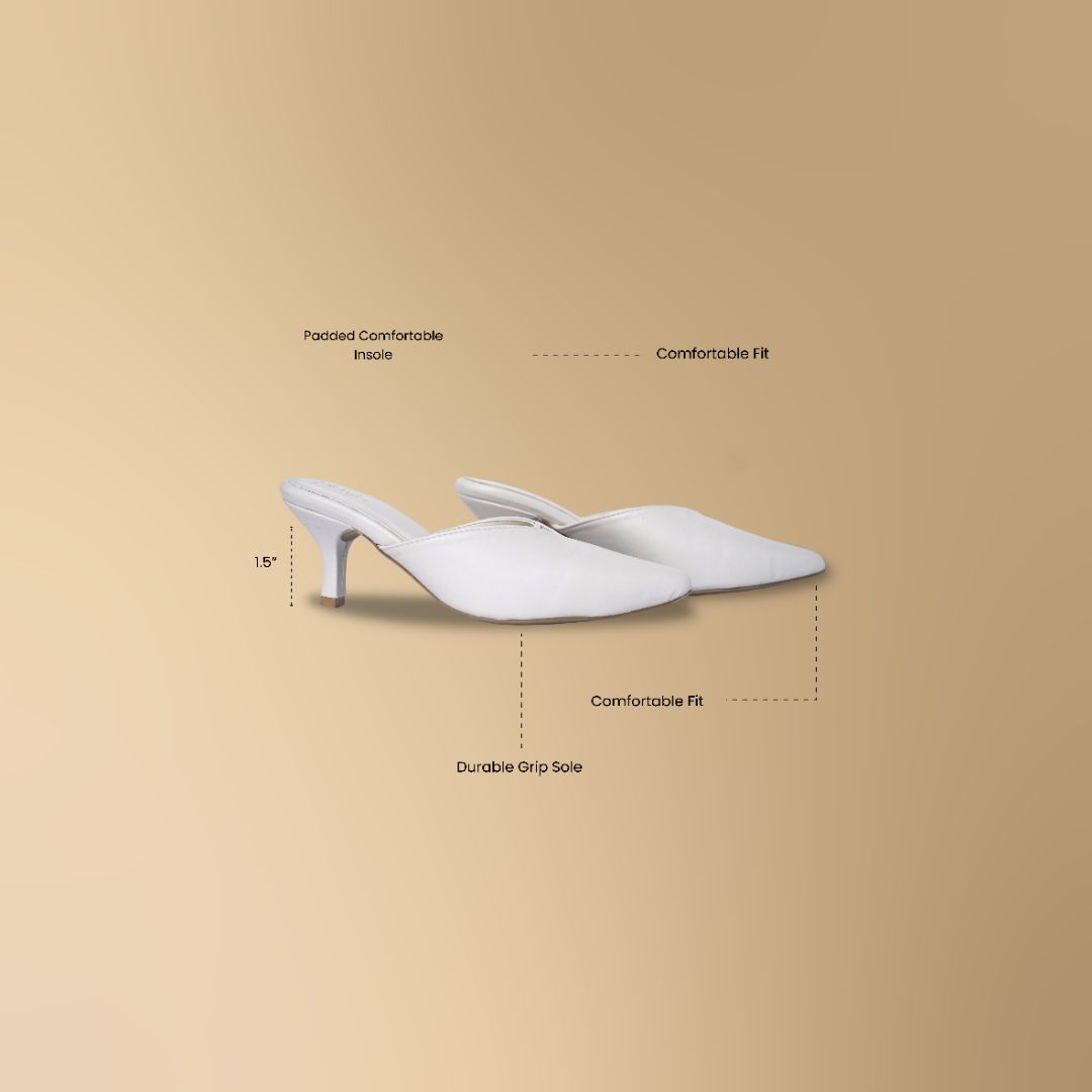Lira Pointed Mules Cream