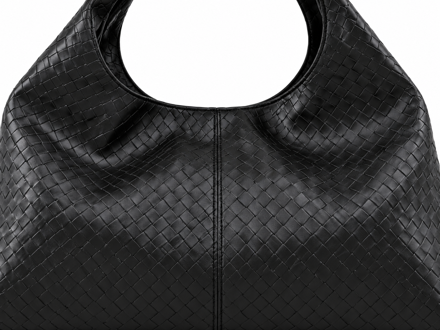Elara Shoulder Bag – Woven Black