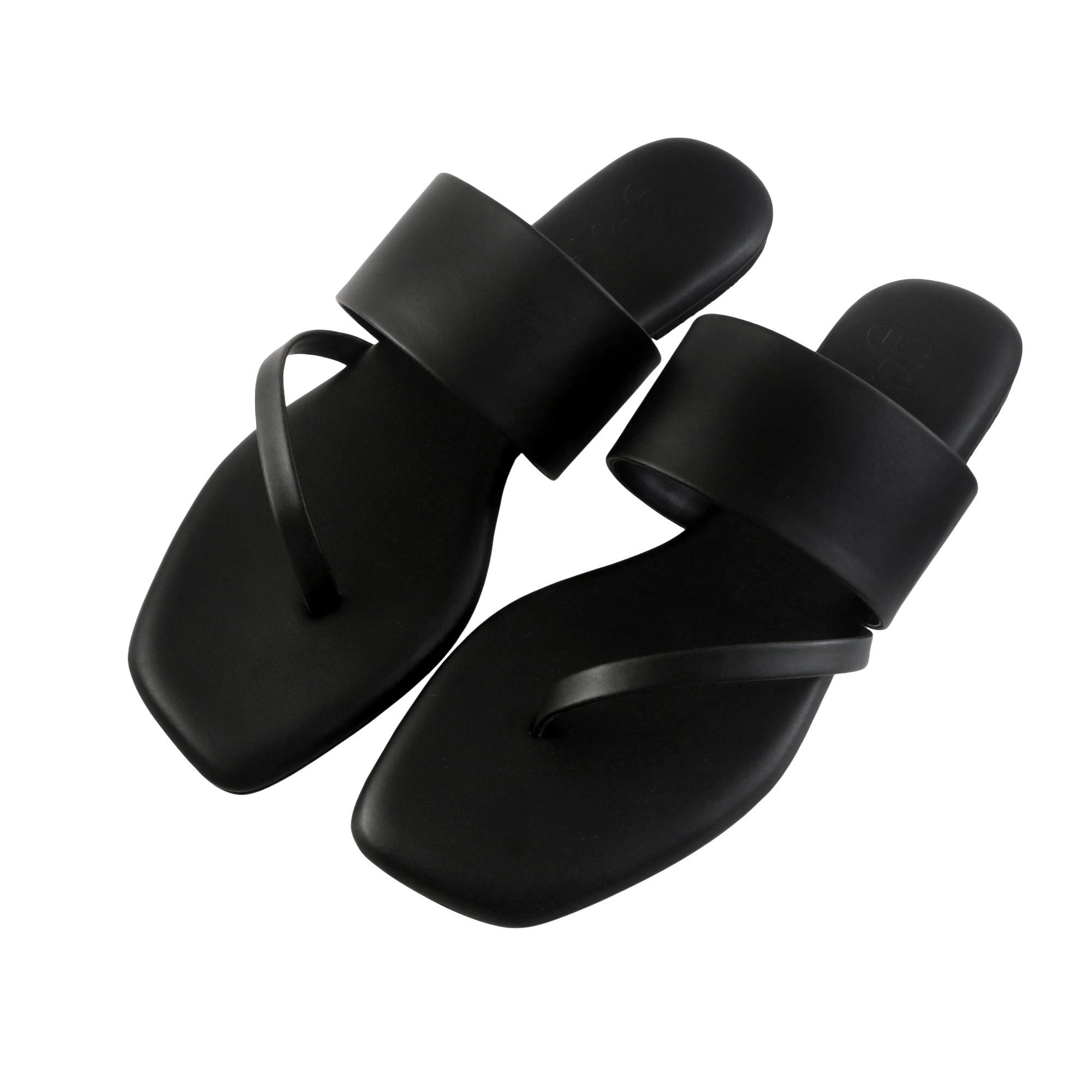 Ease Toe-Loop Slide Flats Black