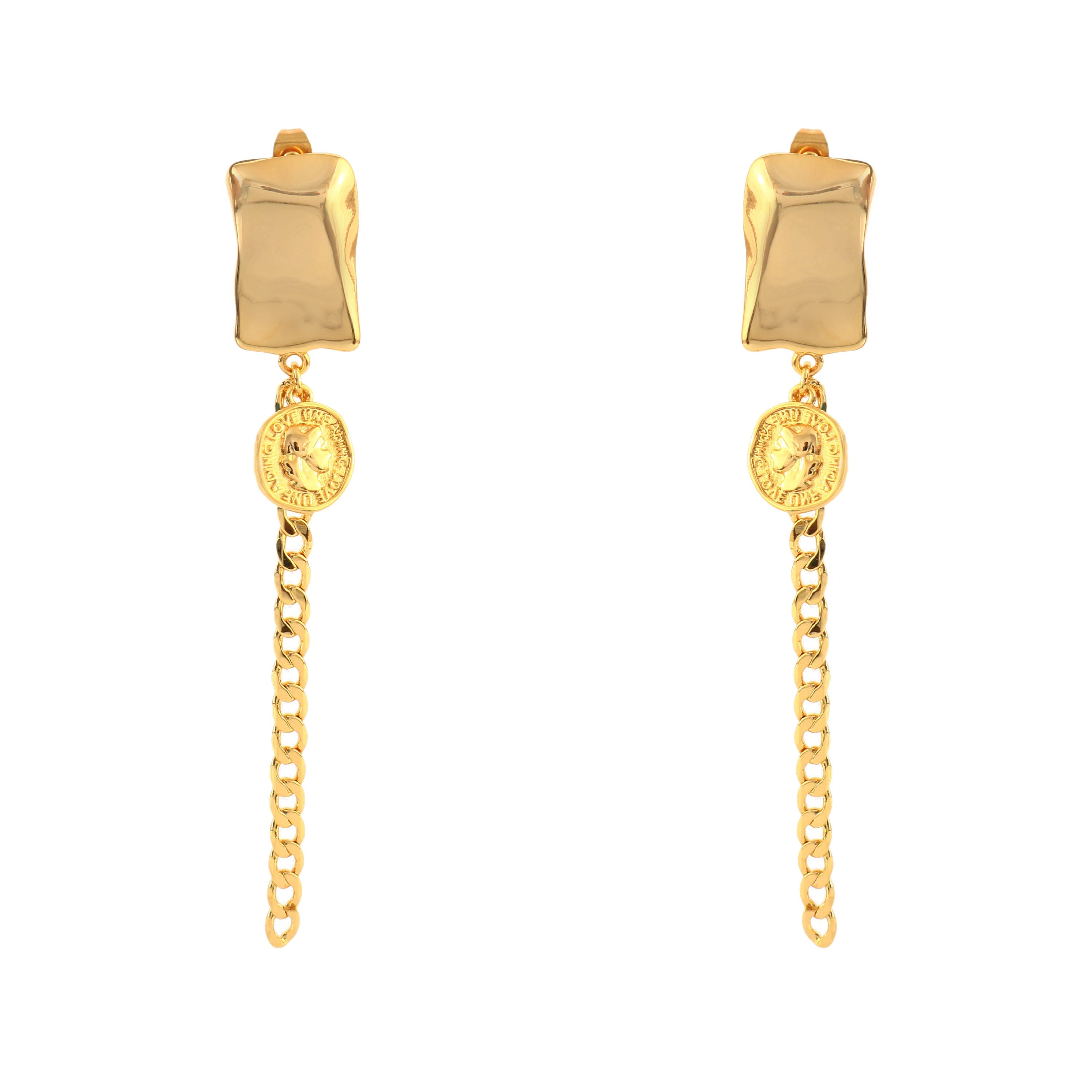 Empire Coin Chain Drops – 18K Gold Plated & Waterproof