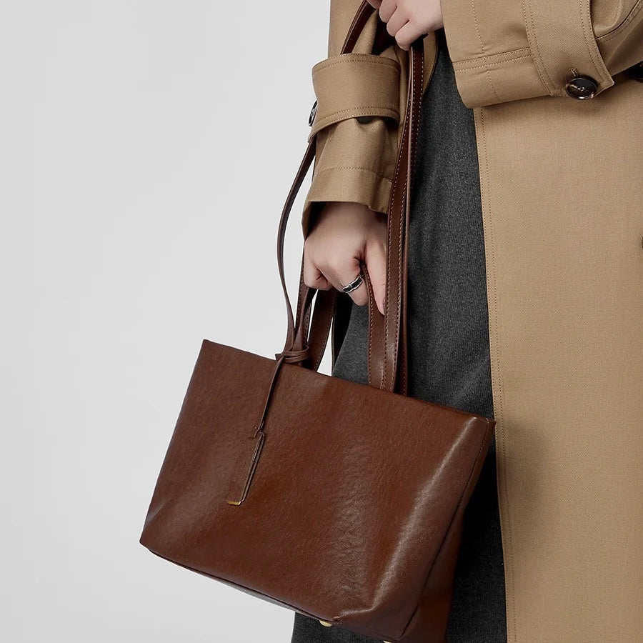 Roma Small Tote Brown