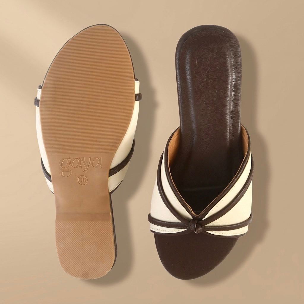 Terra Classic Slide Flats Cream