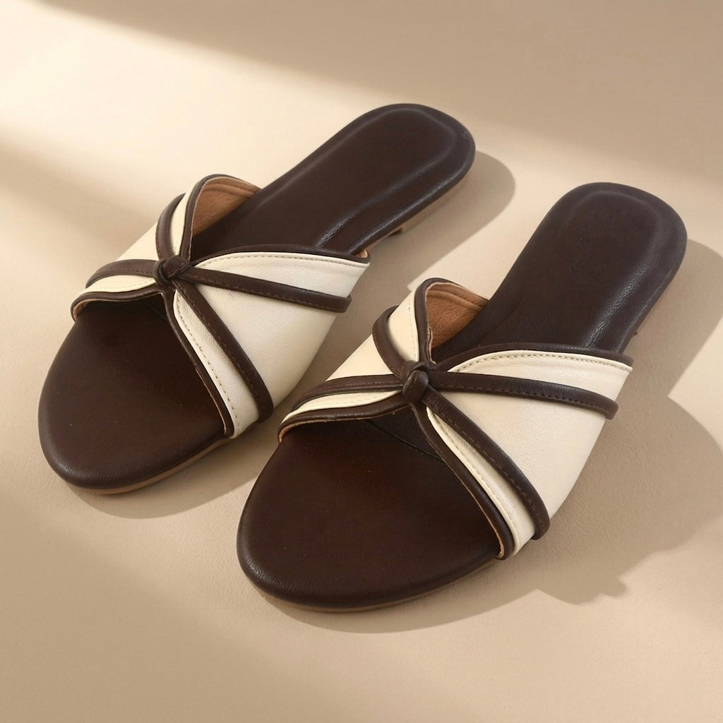 Terra Classic Slide Flats Cream