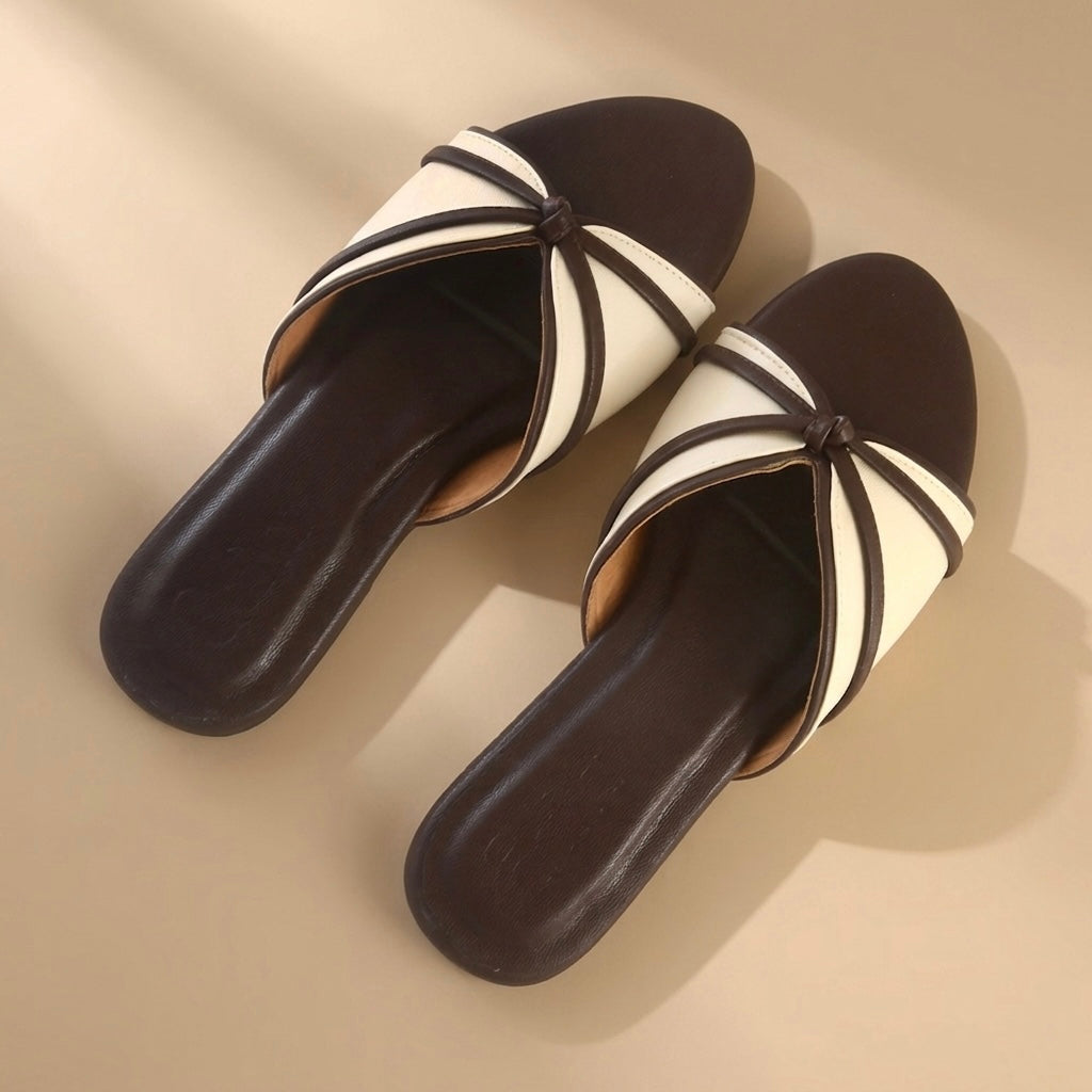 Terra Classic Slide Flats Cream