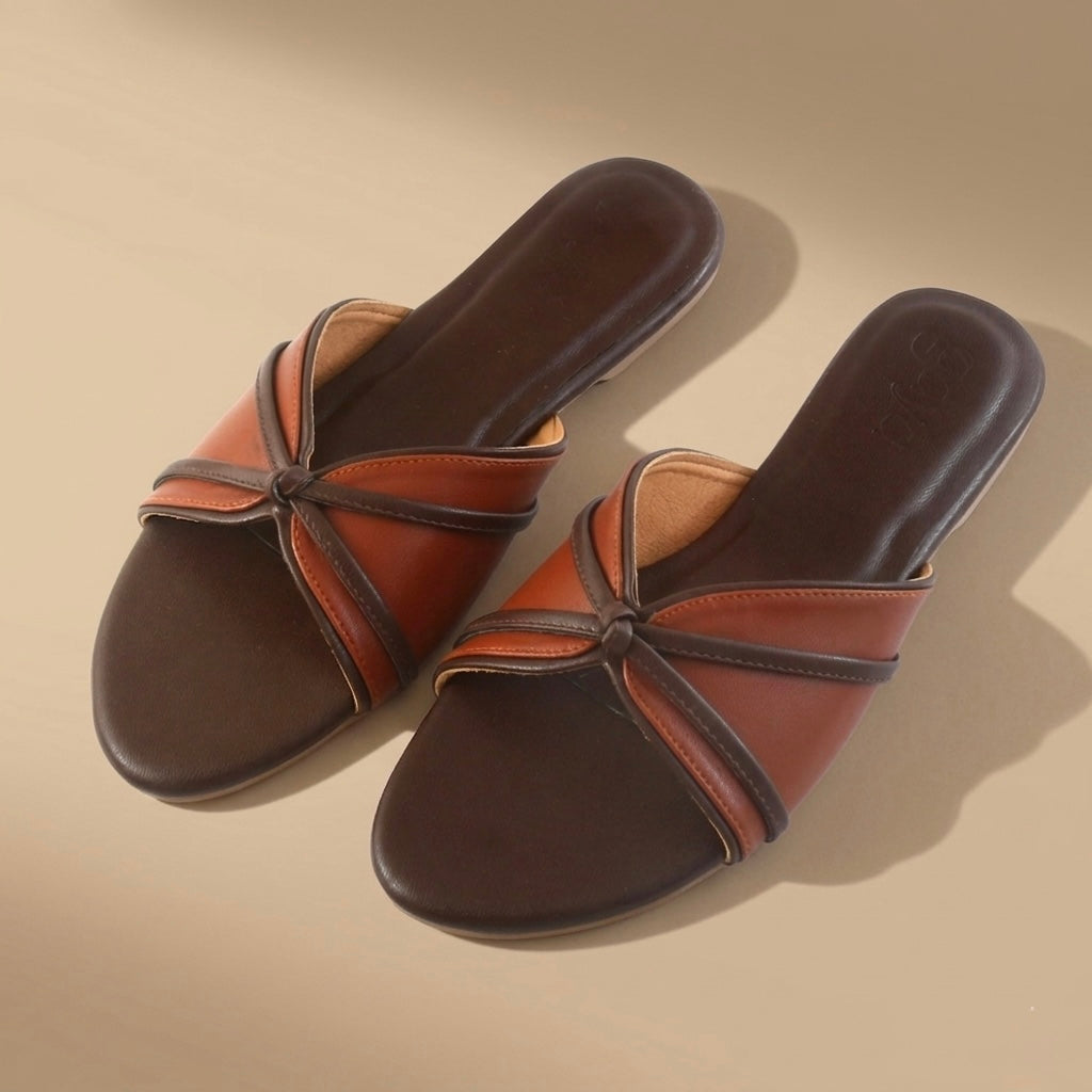 Terra Classic Slide Flats Brown