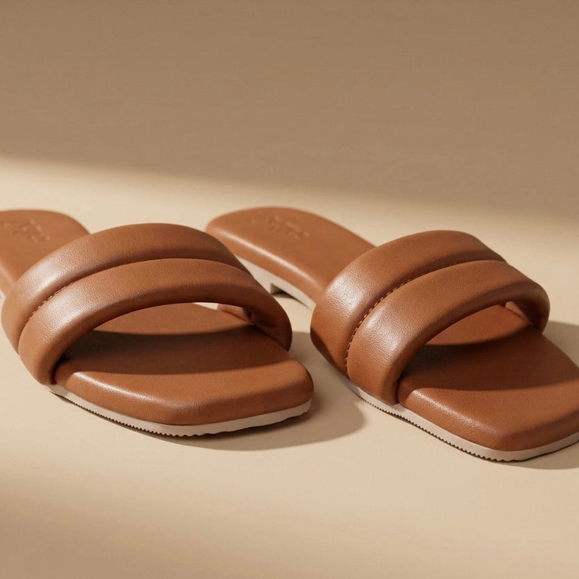 Pair of brown Flats from gaya