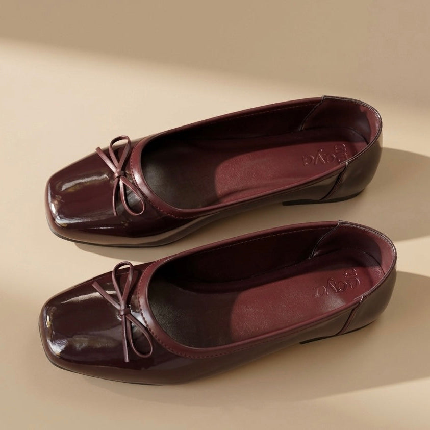 Miro Ballet Flats Maroon