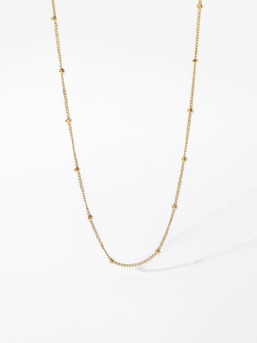 Everyday Bead Chain Necklace – 18K Gold Plated