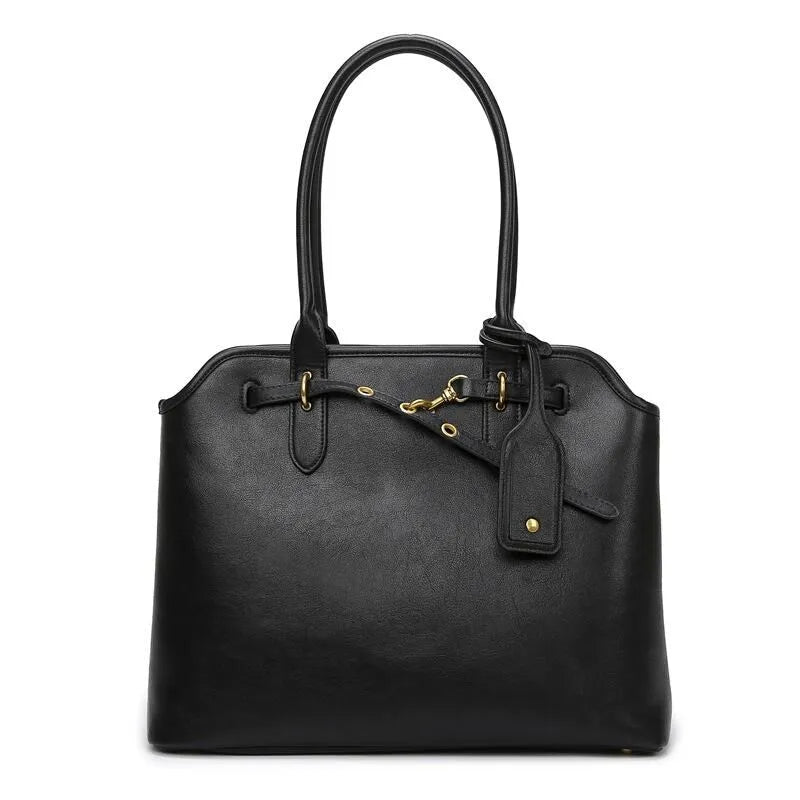 Auri Structured Work Tote – Laptop Bag Brown