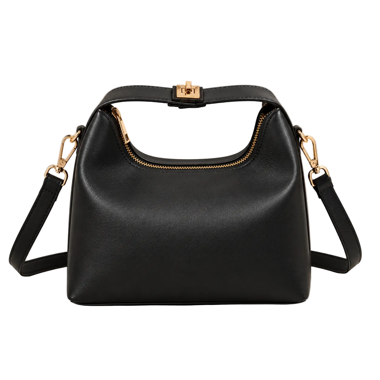 Noa Sculpted Mini Bag – Black