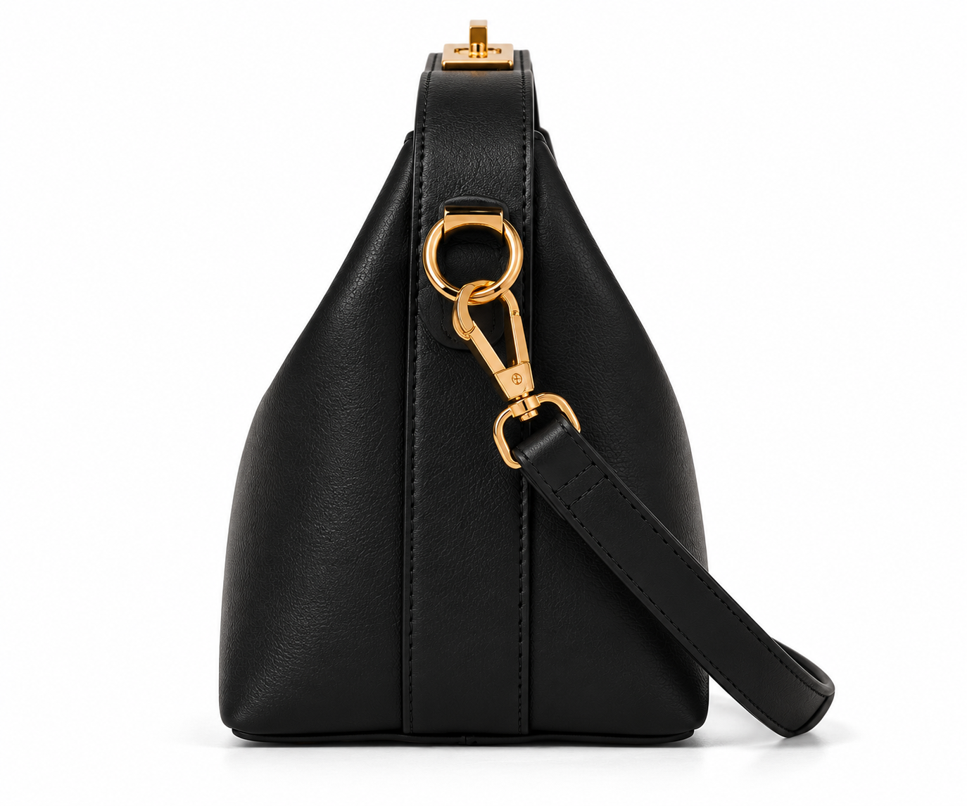 Noa Sculpted Mini Bag – Black