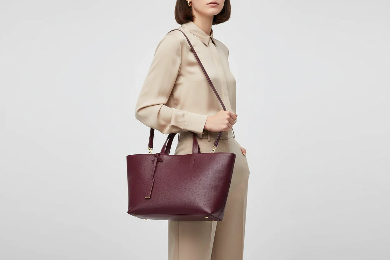 Roma Small Tote Maroon