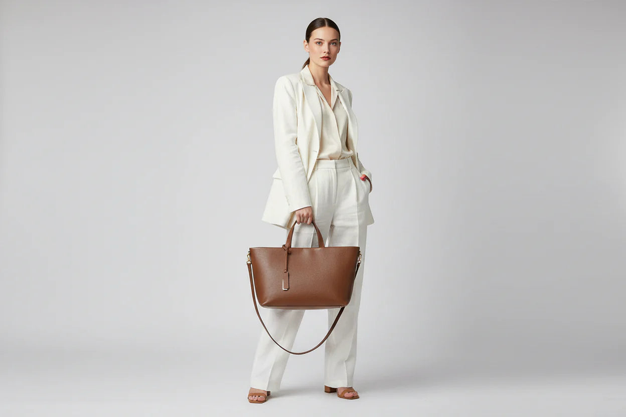 Roma Small Tote Brown