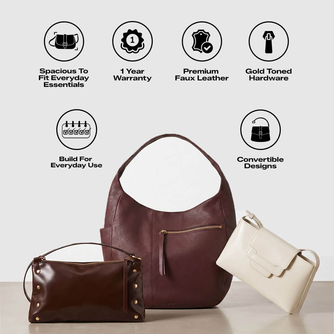 Noir Convertible Shoulder to Sling Bag