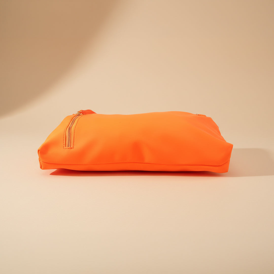 Noir Luxe Shoulder Bag - Orange