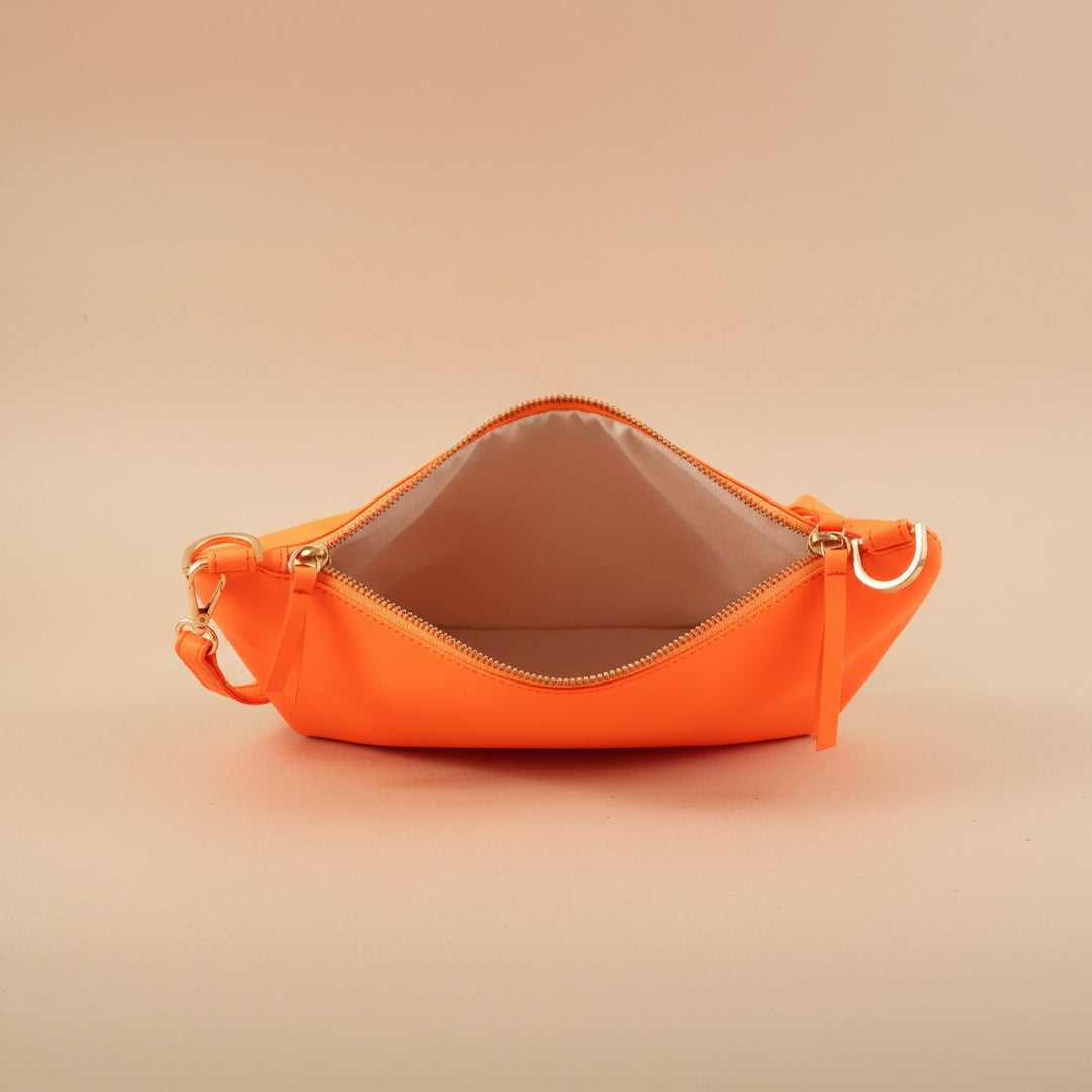 Noir Luxe Shoulder Bag - Orange