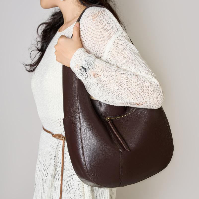 Hobo Tote Bag Chocolate Brown
