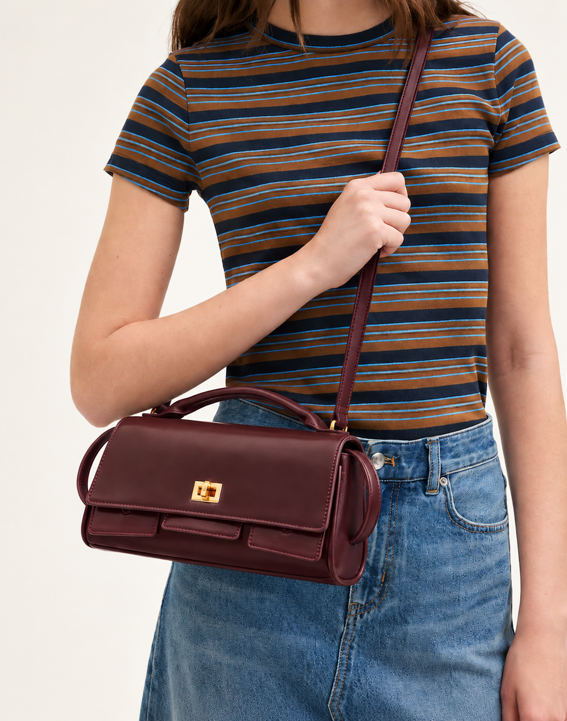 Nira Sling Bag Maroon