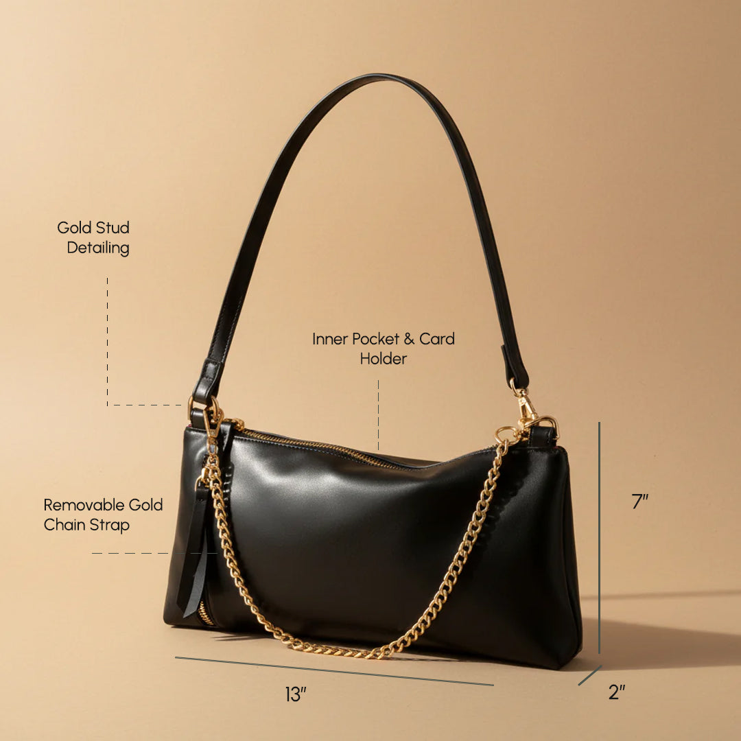 Noir Convertible Shoulder to Sling Bag