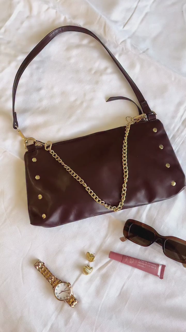 Noir Convertible Shoulder to Sling Bag