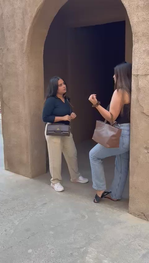 Roma Small Tote Brown