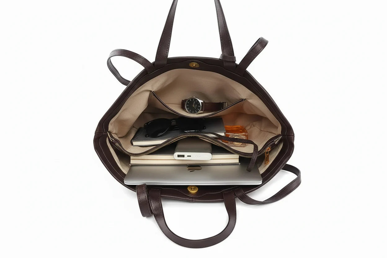 Roma Small Tote Maroon